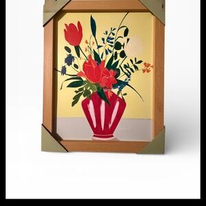 Floral Art Print in Wooden Frame